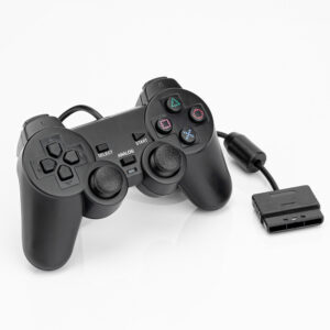 Mando con cable para PS2, Joystick de doble vibración para Sony PlayStation 2